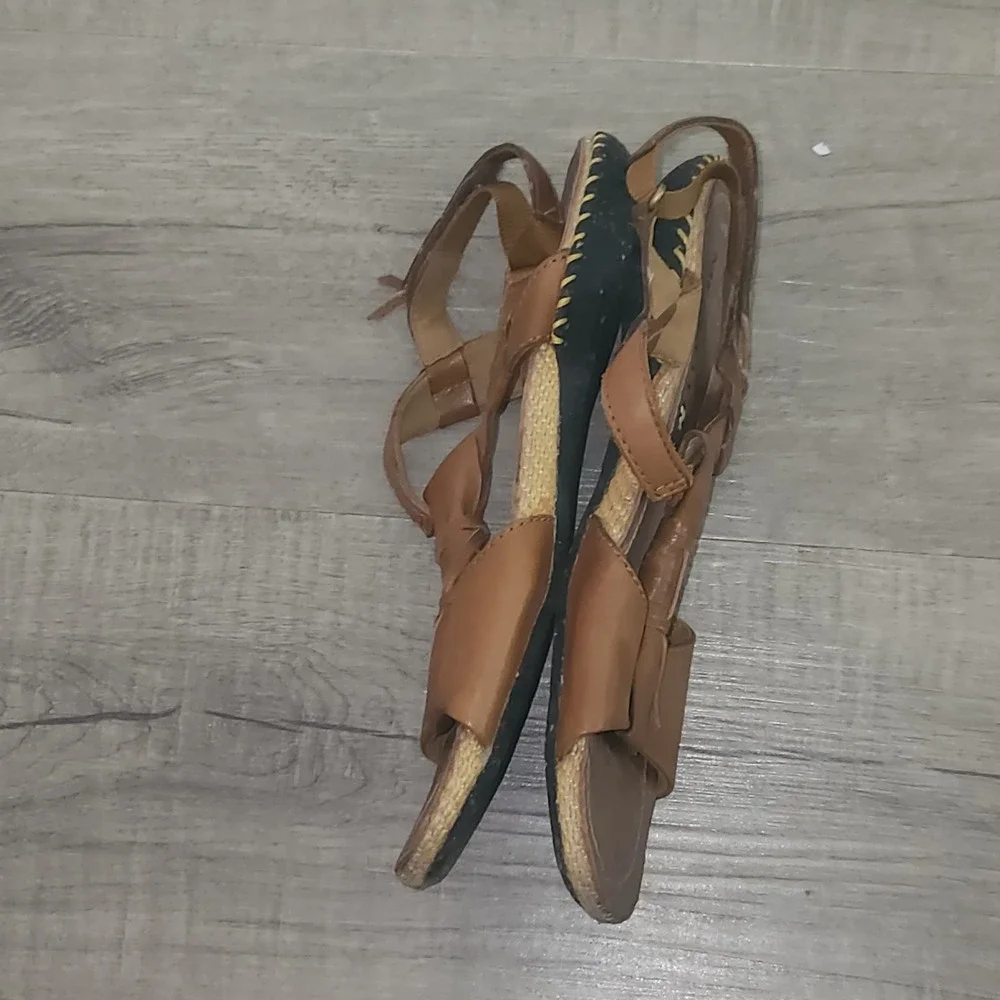 Merrell Tea Leaf Brown Leather Performance Sandals Womens 9 J61718 M-Select MOVE